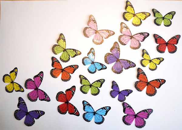 Farbige Schmetterlinge DEKO