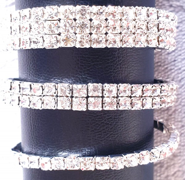 Glitzerndes Zweireihiges Strassarmband