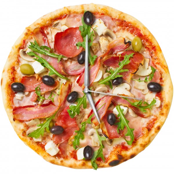 Design Wanduhr - Pizza - Uhr