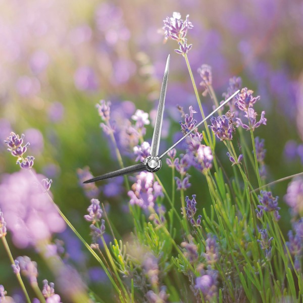 Lavendel - Design Wanduhr